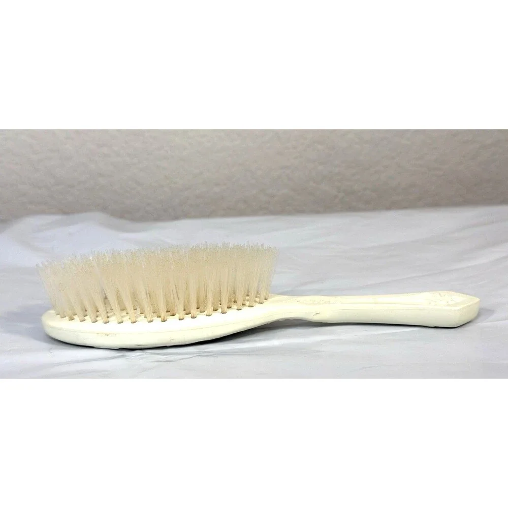 Vintage AVON Vanity Hair Brush 70s Nylon Bristles Past and Present Scrollwork